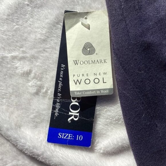 Sag Harbor 100% Pure Wool Dark Blue Navy Women’s Straight Pencil Skirt Sz10 NWT - Picture 4 of 5